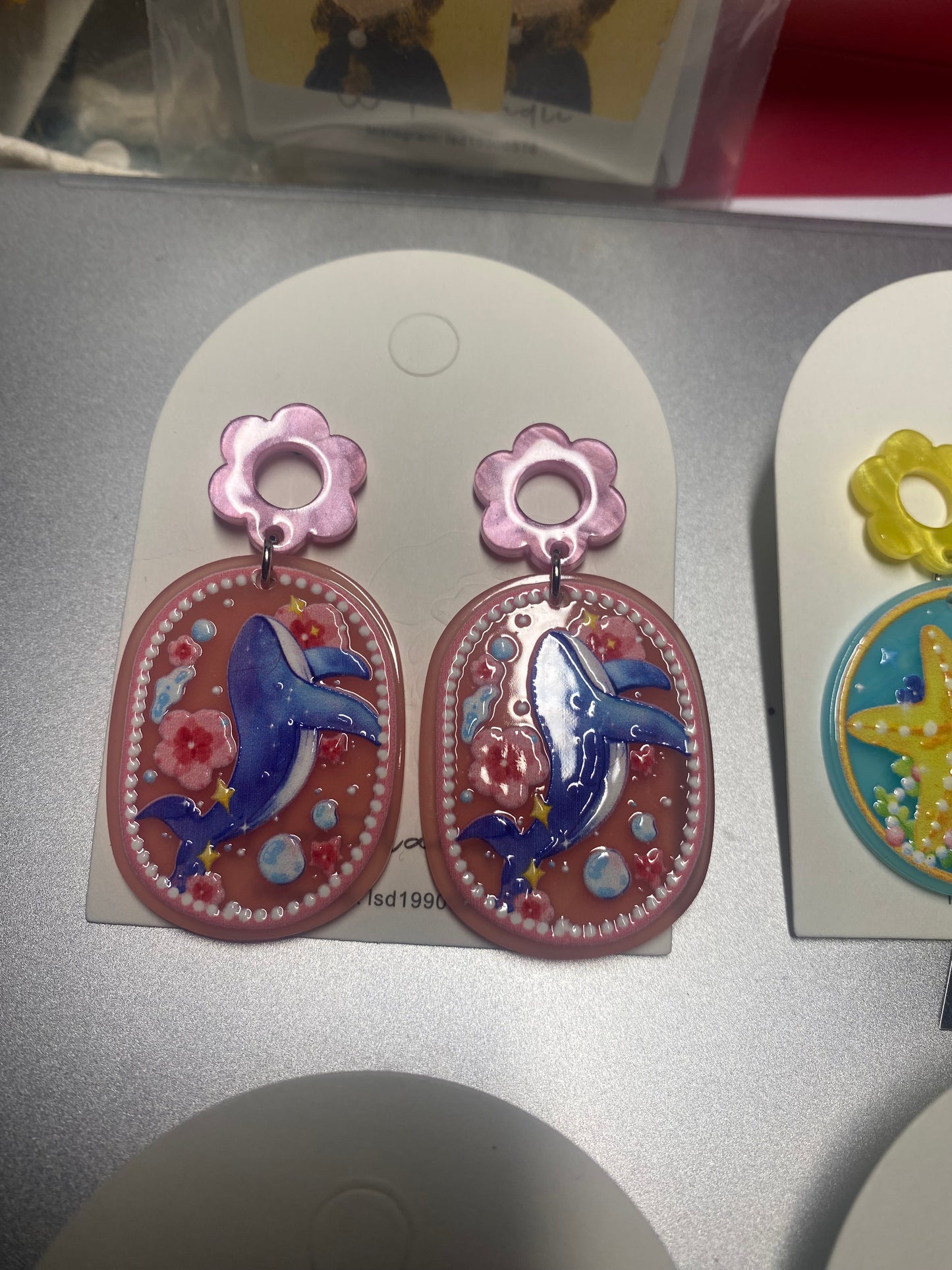 Ocean acrylic earring collection
