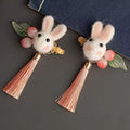 rabbit hair clips