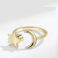 Anti stress ring moon and star