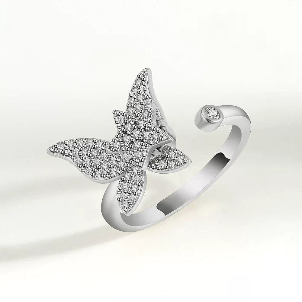 Anti stress ring butterfly