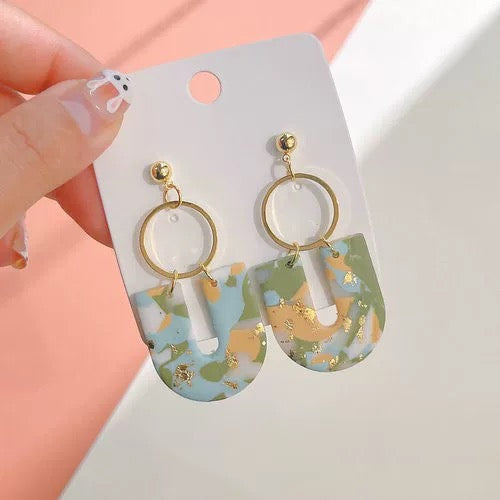 Spring is coming polymer clay earring