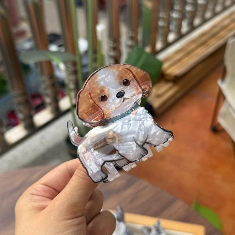 Acrylic dog hair clip