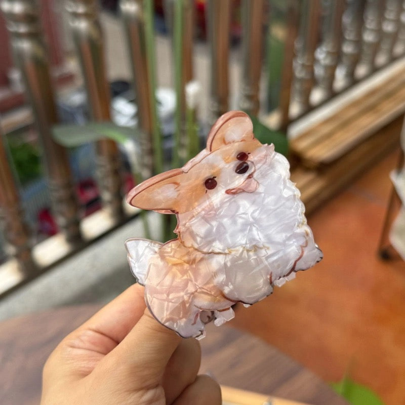 Acrylic dog hair clip
