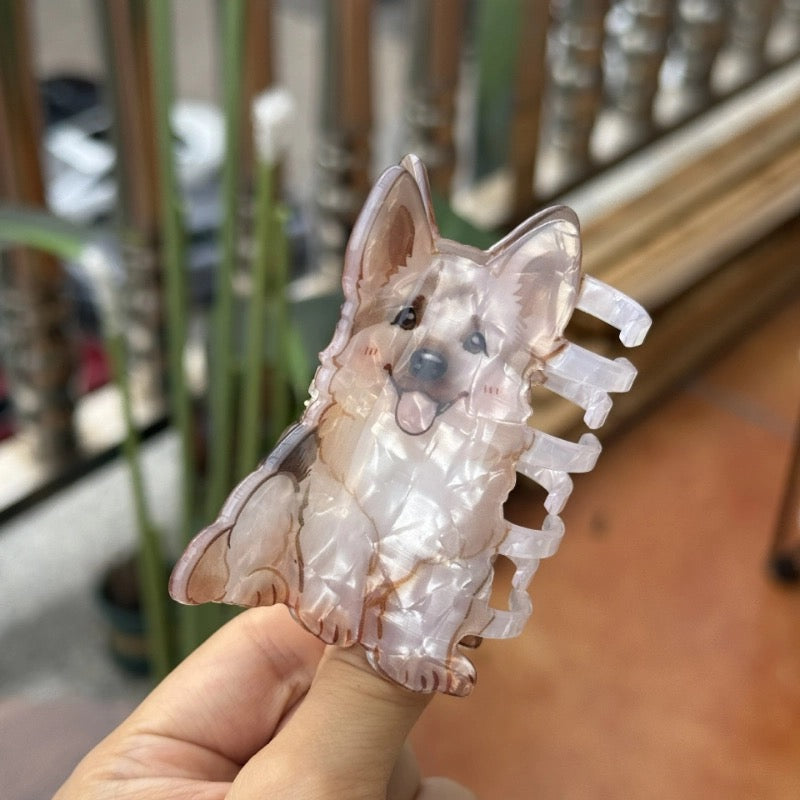 Acrylic dog hair clip