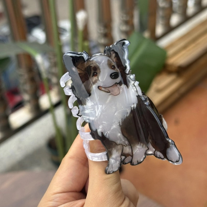 Acrylic dog hair clip